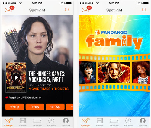 Fandango Mobile App